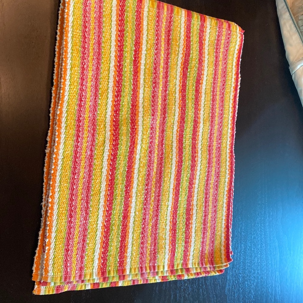14x 12 inch fabric, washable placemats.
